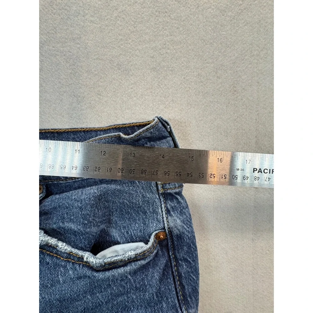 Levis 501 Original Fit Mens Blue Denim Straight Leg Button Fly Jeans W28 L28